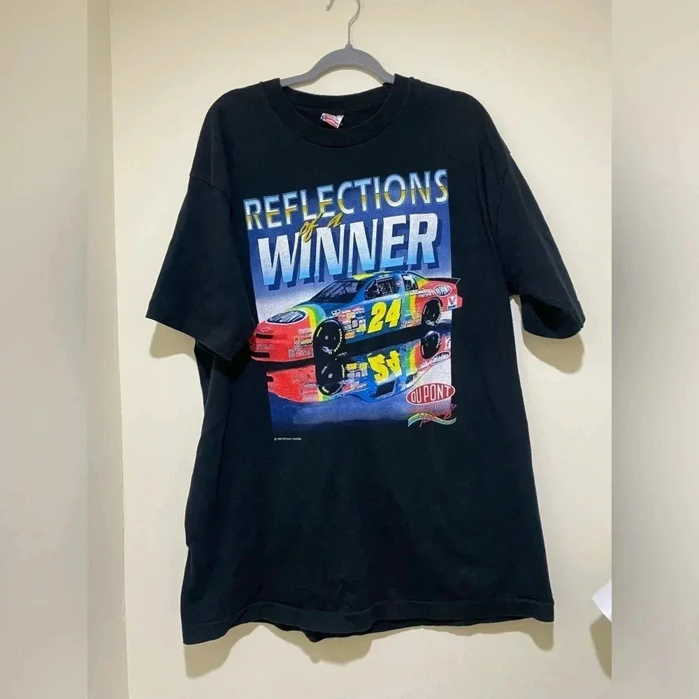 Vintage NASCAR Jeff Gordon 1995 Single Stitch Made in USA size XL shirt Like new